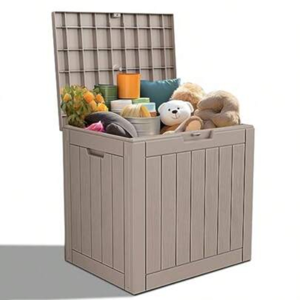 Garden Storage Box - Kilitlenebilir Reçine Bahçe Sandığı, Veranda Mobilya