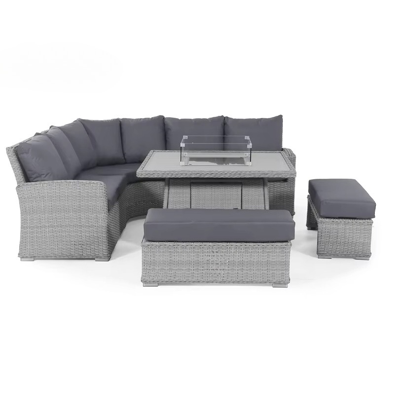 Outdoor Furniture Fire Pit Set - Bahçe Veranda Kanepe Takımı Su Geçirmez