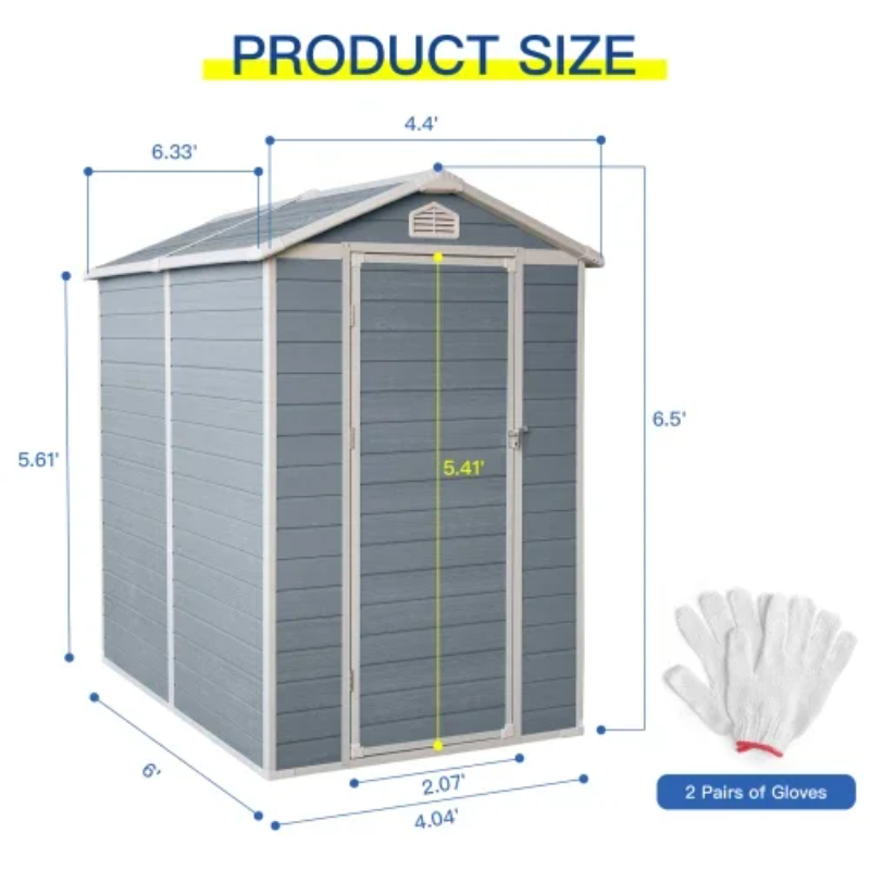 6x4ft Reçine Açık Hava Depolam - Outdoor Furniture Store incelemesi ve fiyatı