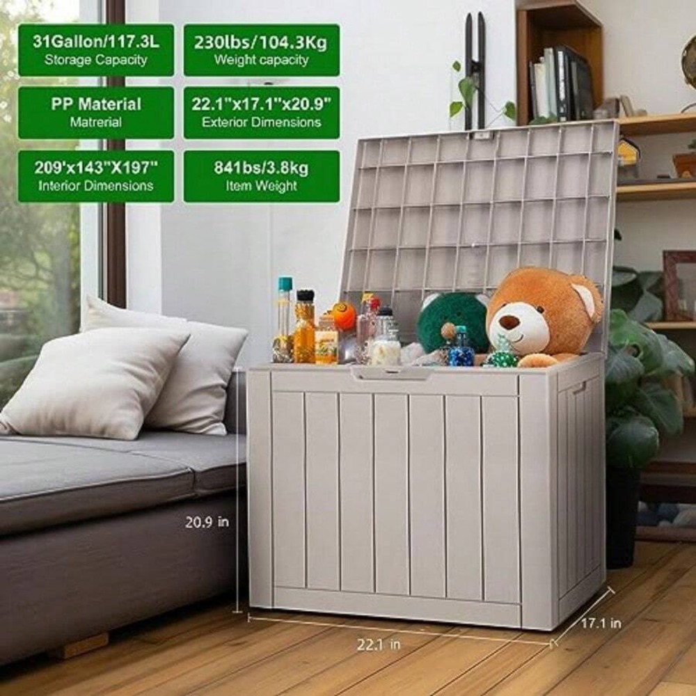 Kilitlenebilir Reçine Bahçe Sa - Garden Storage Box incelemesi ve fiyatı