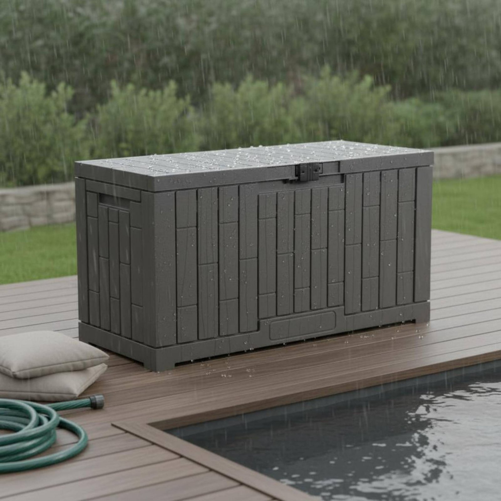 Reçine Malzemeli Dikdörtgen Aç - Garden Storage Box incelemesi ve fiyatı