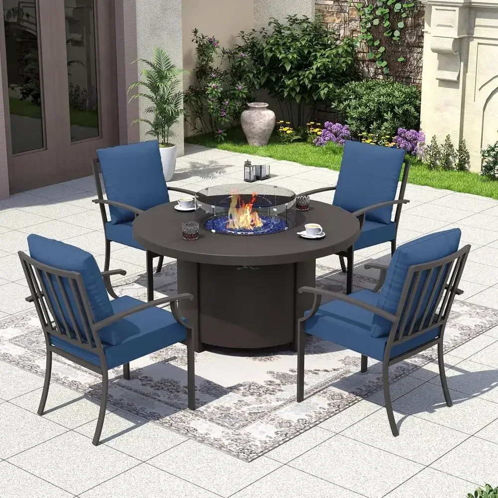 5 Parçalı Dış Mekan Veranda Mo - Outdoor Furniture Fire Pit Set incelemesi ve fiyatı