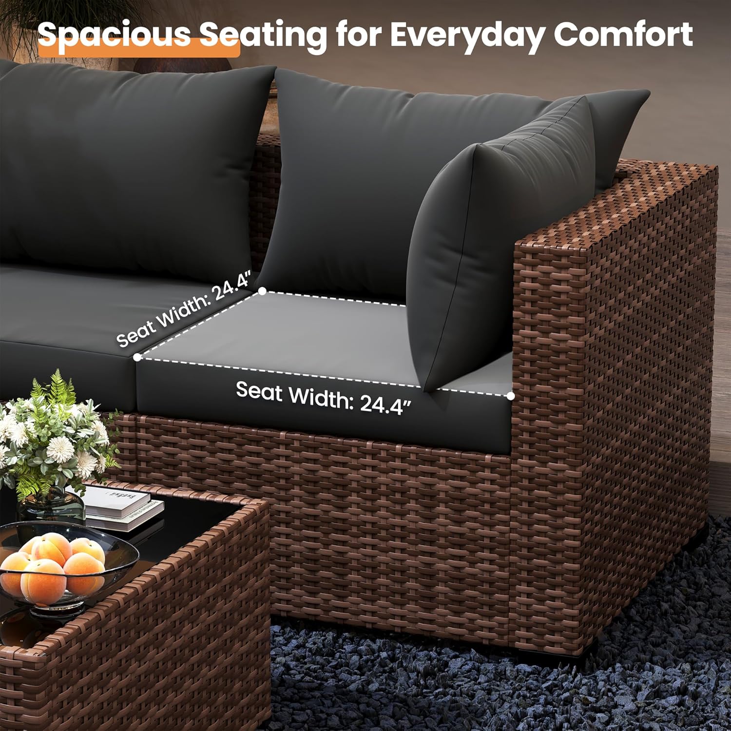 5 Parçalı Açık Hava Köşe Koltu - Outdoor Furniture Fire Pit Set incelemesi ve fiyatı