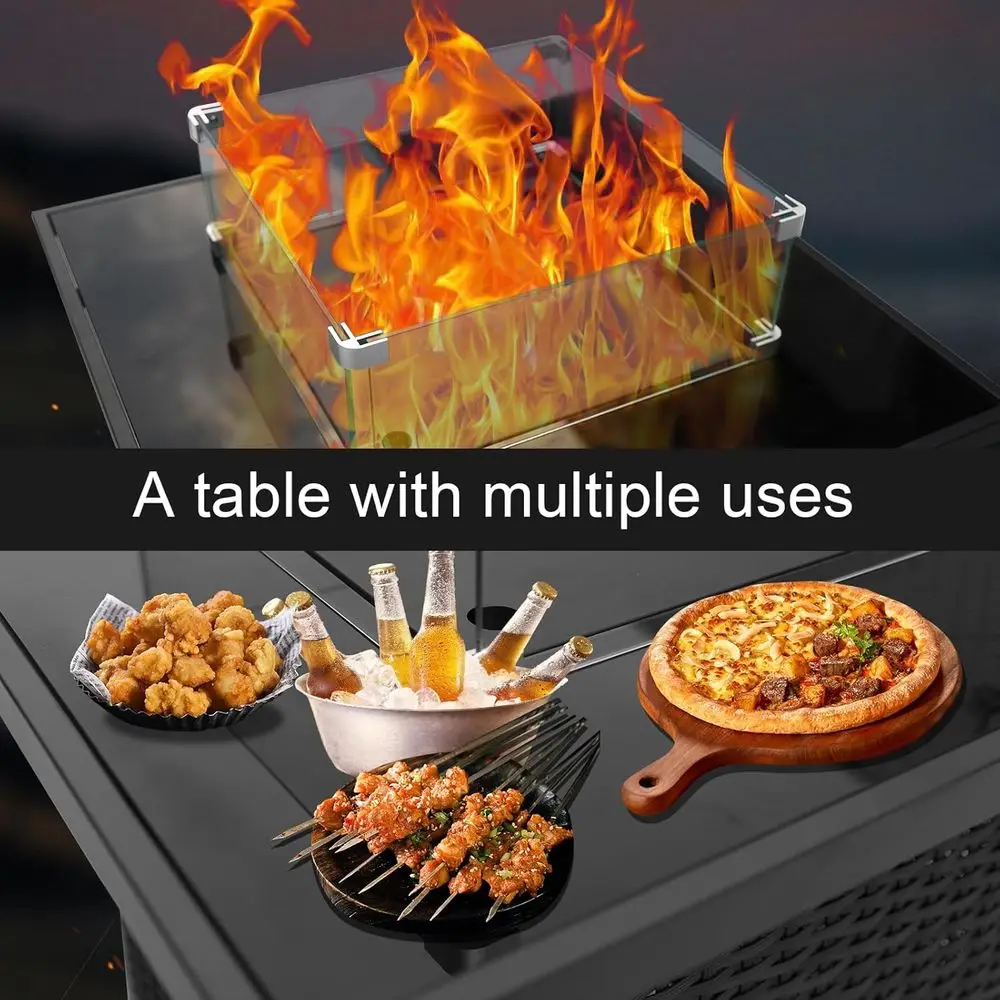 Hasır Dış Mekan Veranda Mobily - Outdoor Furniture Fire Pit Set incelemesi ve fiyatı