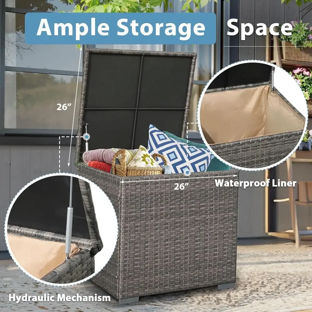 8 Parçalı Veranda Mobilya Seti - Outdoor Furniture With Fire Pit incelemesi ve fiyatı