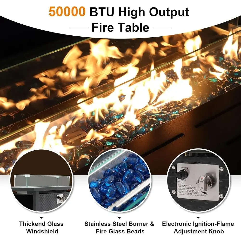 8 Parçalı Veranda Mobilya Seti - Outdoor Furniture With Fire Pit incelemesi ve fiyatı