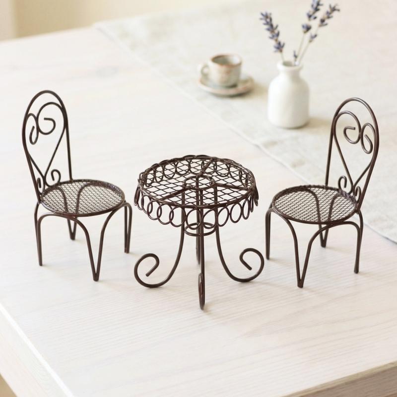 1/3 adet Dollhouse bahçe ekran - Bistro Table Set incelemesi ve fiyatı