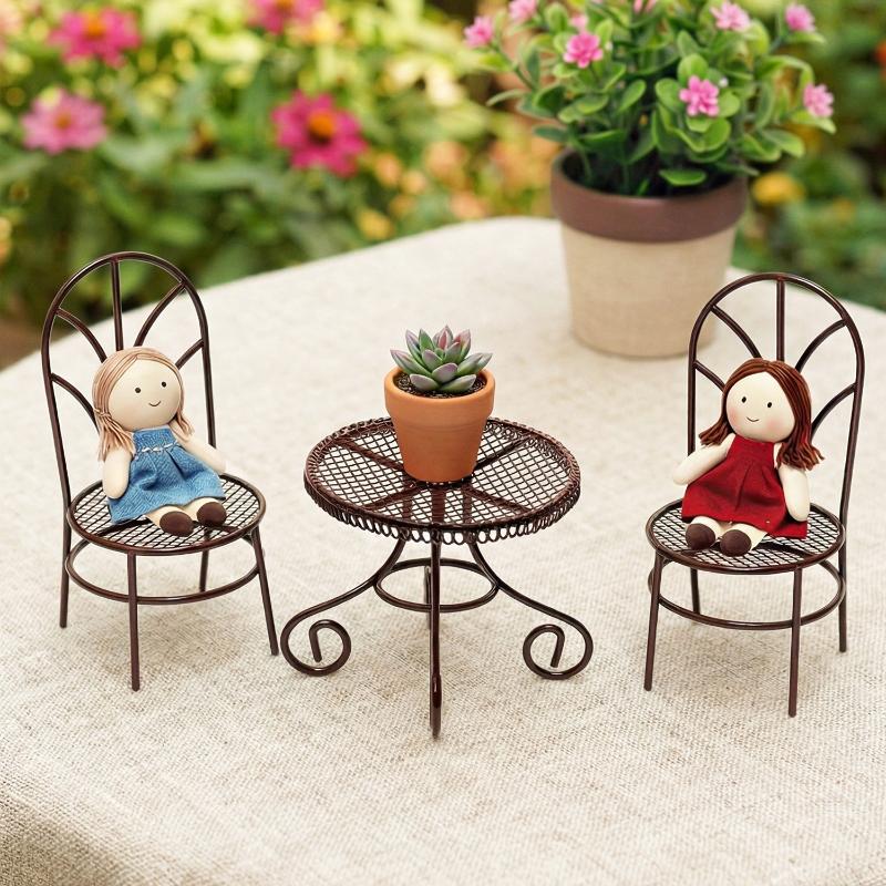 1/3 adet Dollhouse bahçe ekran - Bistro Table Set incelemesi ve fiyatı