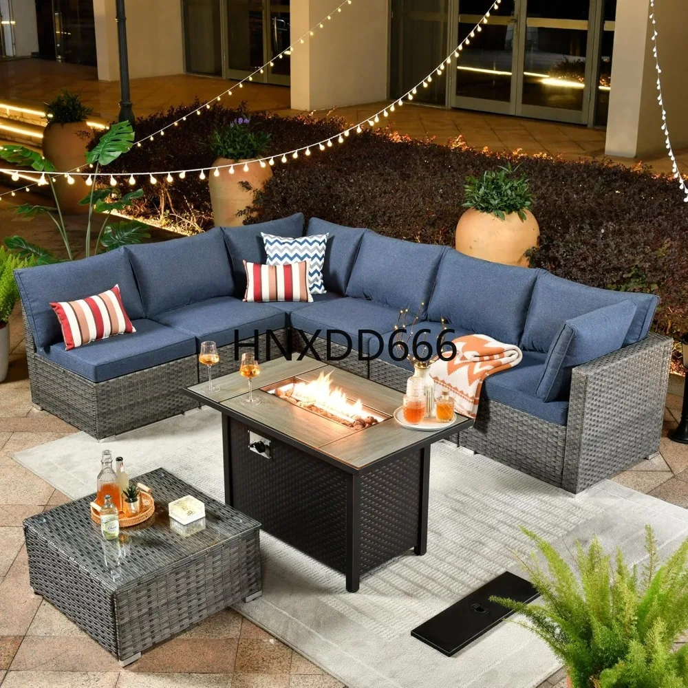 Açık Alan 8 Parçalı Bahçe Mobi - Outdoor Furniture Fire Pit Set incelemesi ve fiyatı