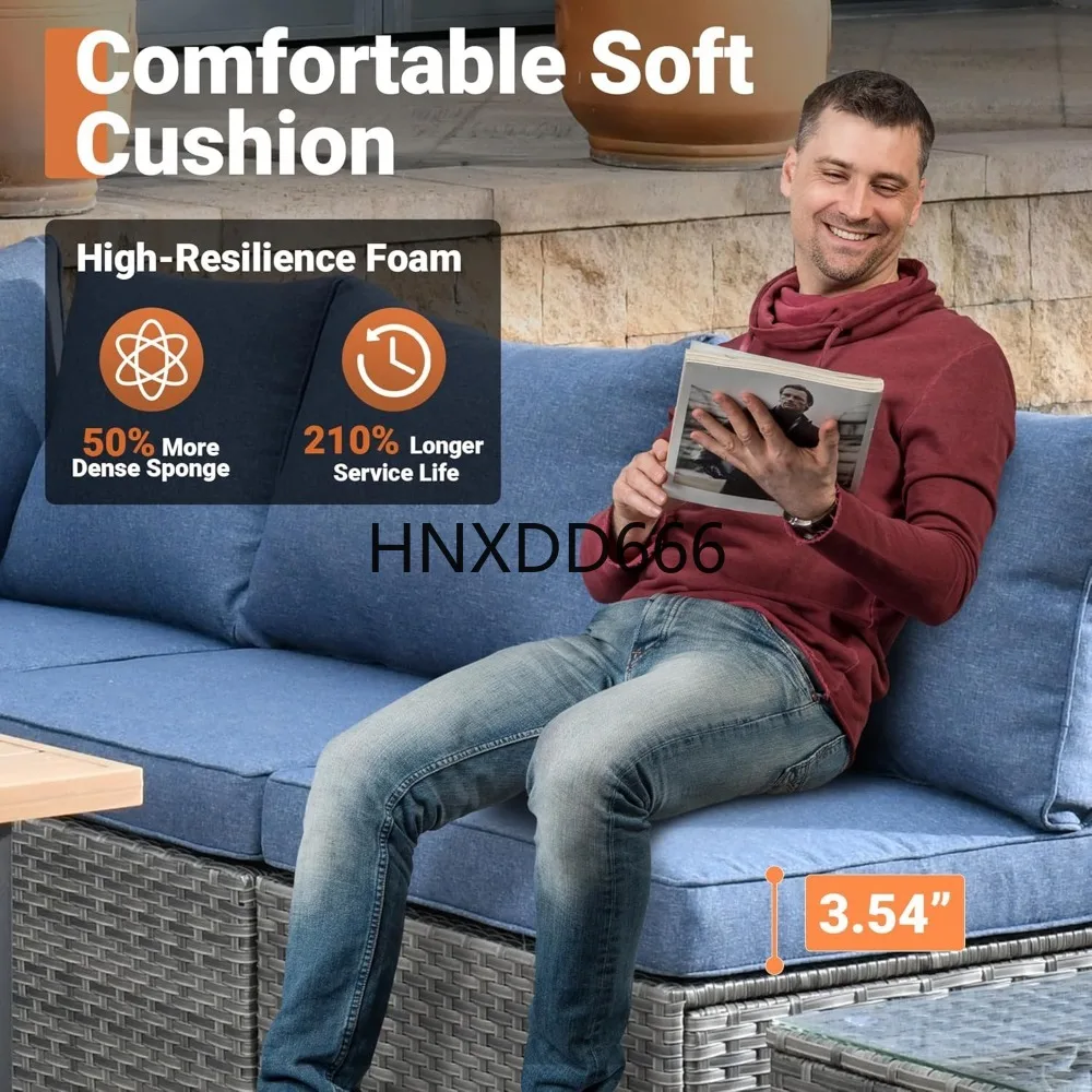 Açık Alan 8 Parçalı Bahçe Mobi - Outdoor Furniture Fire Pit Set incelemesi ve fiyatı